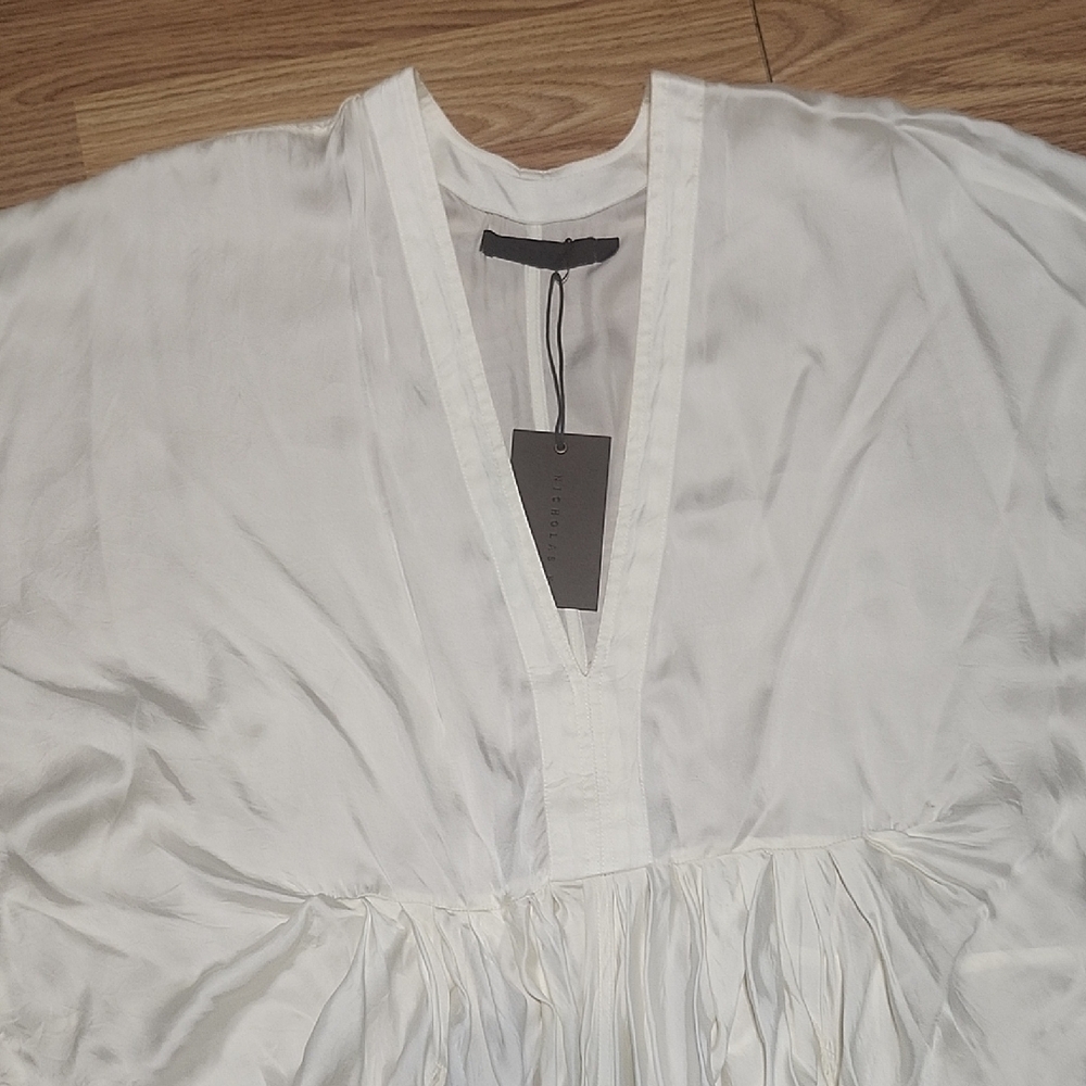 NICHOLAS K DRIFTER White Draped Maxi Dress. Size XXS - Picture 5 of 16